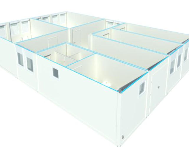 Algeco Raumcontainer Sanitärcontainer Anlage