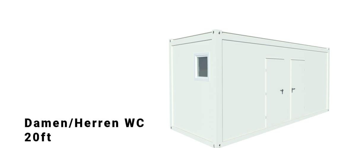 Algeco 20ft Damen/Herren WC Container