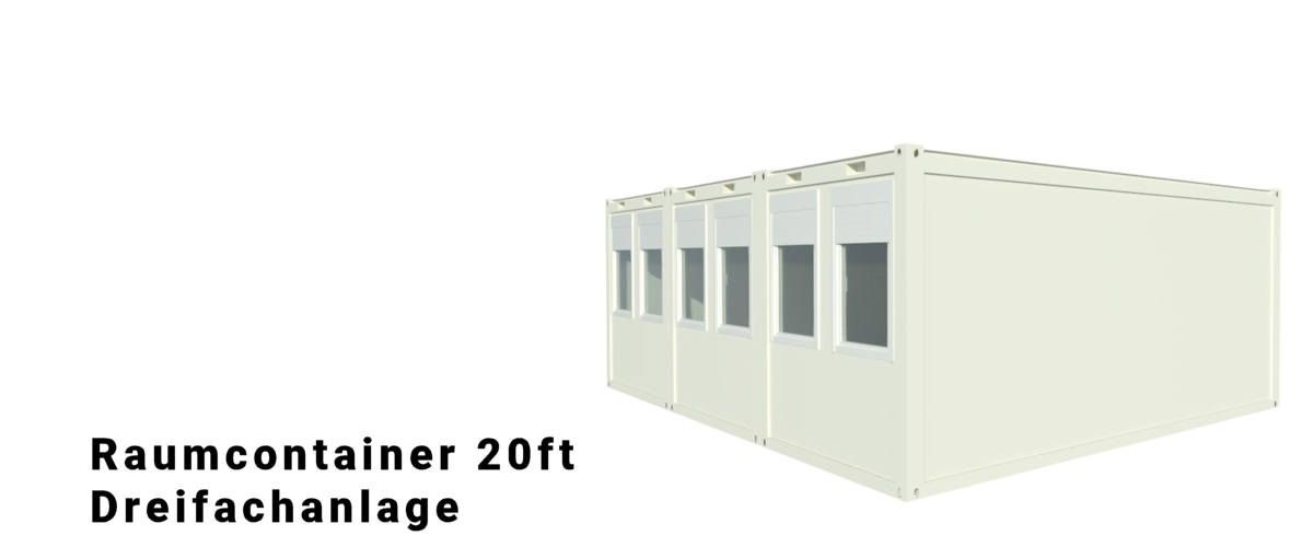 Algeco Raumcontainer Dreifachanlage