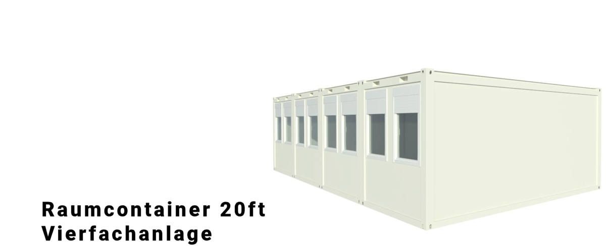 Algeco Raumcontainer Vierfachanlage