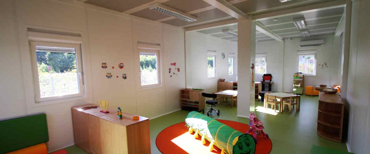 Algeco Raumcontaineranlage Kindergarten