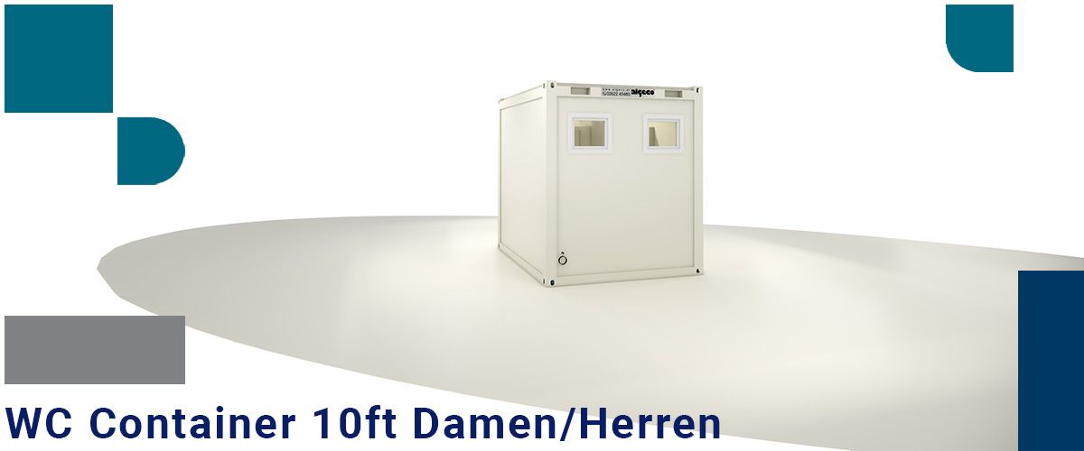 Algeco WC Container 10ft Damen Herren