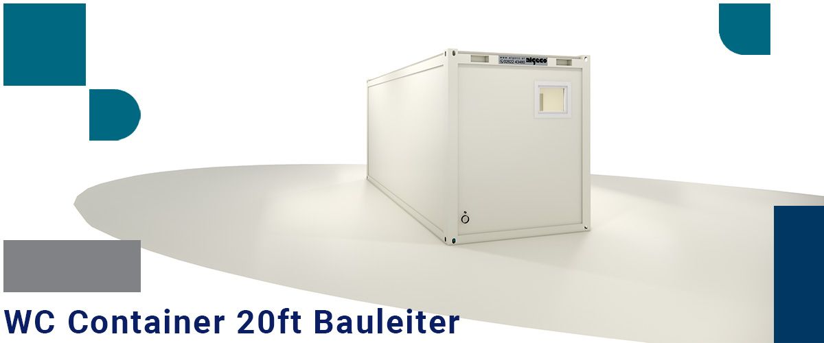 Algeco WC Container 20ft Bauleiter