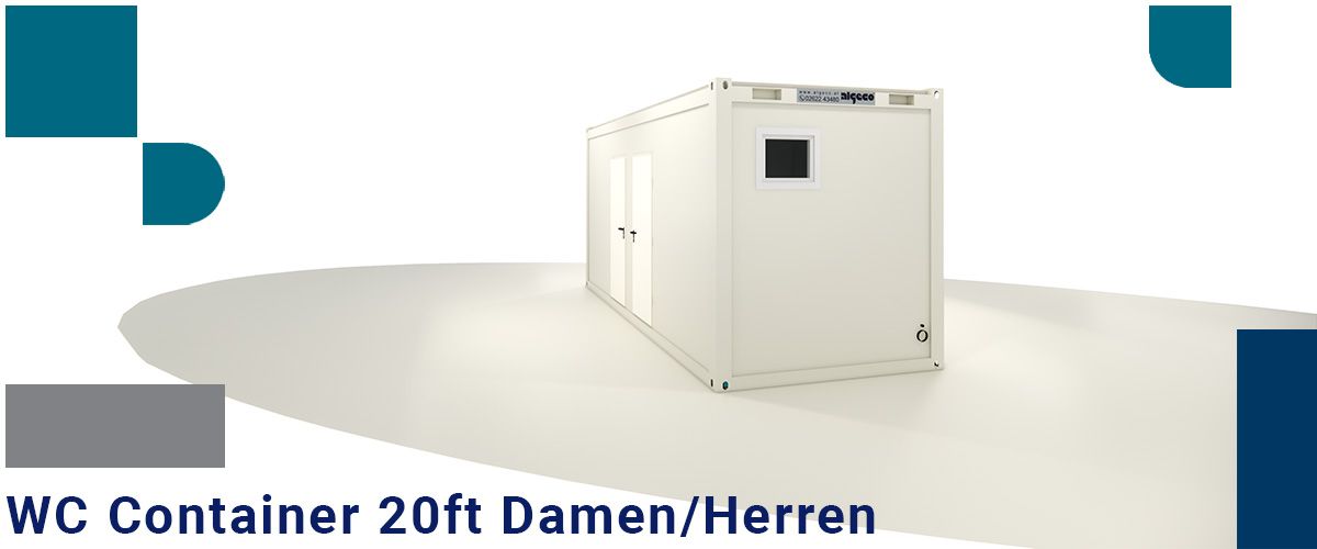 Algeco WC Container 20ft Damen Herren