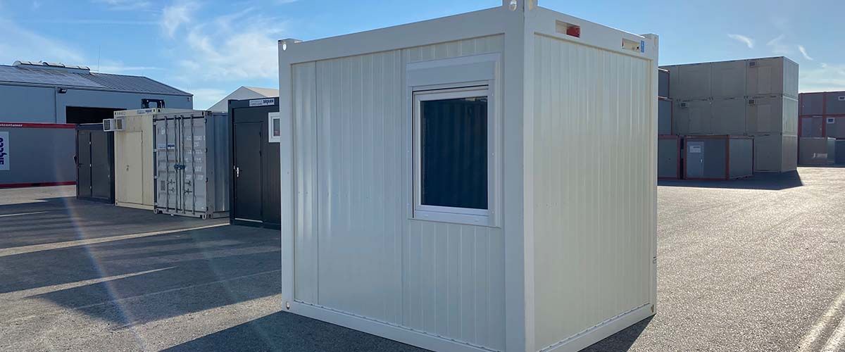 Algeco Bürocontainer 10ft Aussenansicht