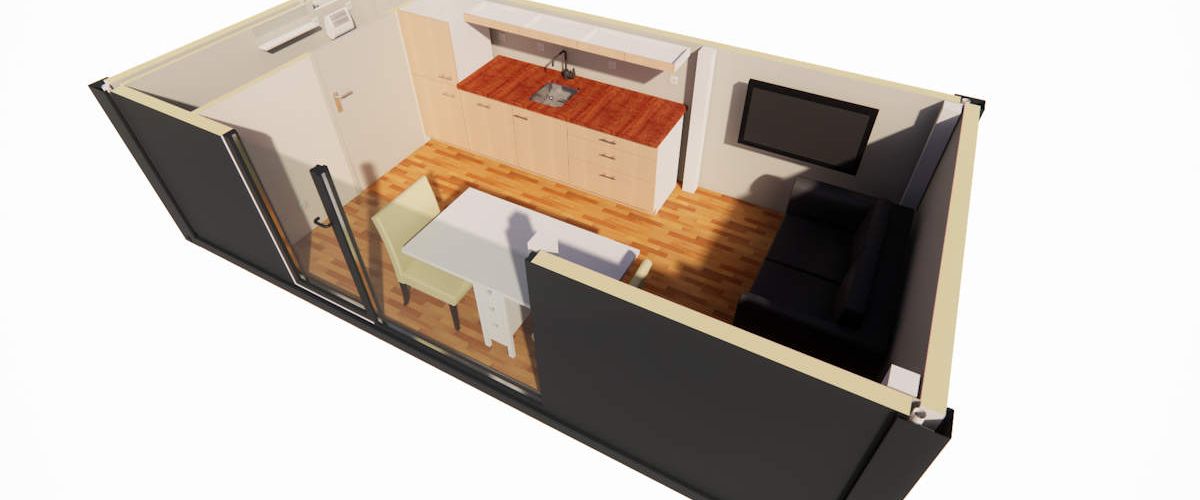 Algeco Schnitt Tiny House