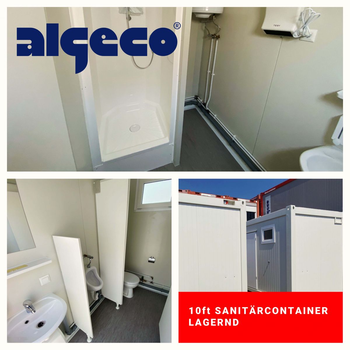 ALGECO 10ft Sanitärcontainer