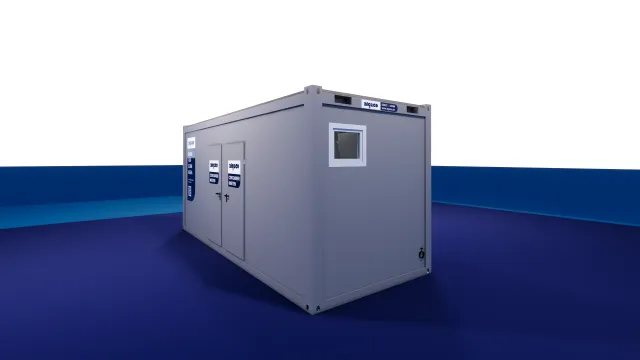 Algeco WC Container Damen / Herren 20ft Miete