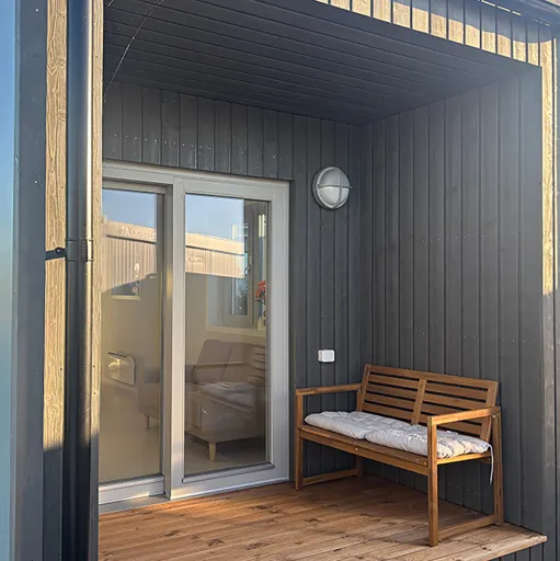 Algeco Holzmodul Terrasse