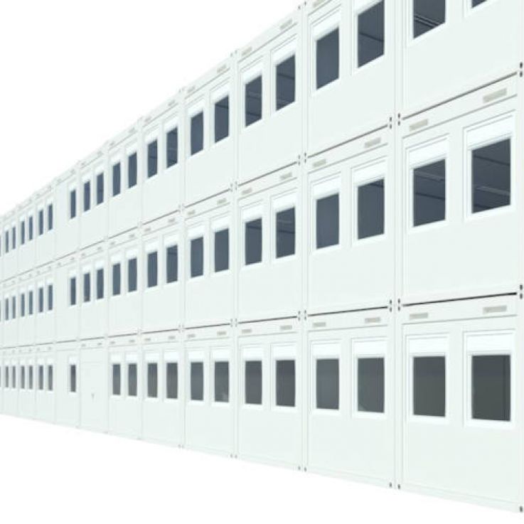 Algeco Raumcontainer Containergebäude dreigeschossig